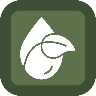 Yaprak vektör simgesini düz biçimde bırak