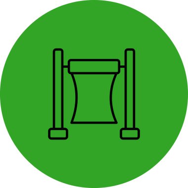 davul ikonu. Müzik aletinin çizimi. Web için simgeler