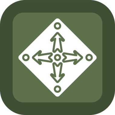 Oklar yönü vektör resimleme simgesi