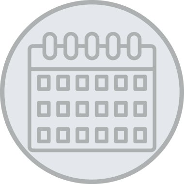 takvim tarihi simgesi ana hat biçiminde