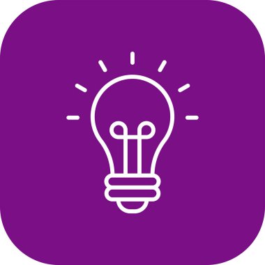 ampul simgesi, vektör illüstrasyonu