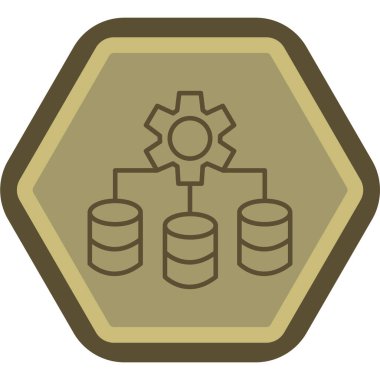 Teçhizat Web simgesi basit illüstrasyon