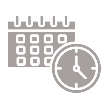 Saat ve takvim simgesi. vektör