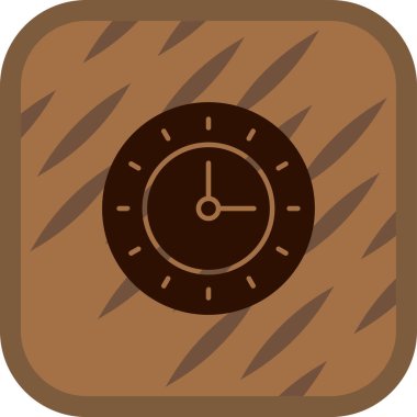 Saat simgesi. vektör illüstrasyonu