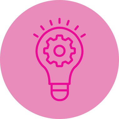 Ampul. Web simgesi basit tasarım