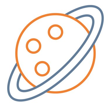 uydu simgesi, satır vektör çizimi tasarımı