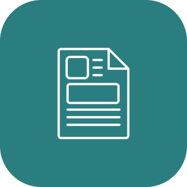 Vektör belgesi Simge illüstrasyonu