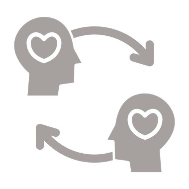 sevgi vektörü ince çizgi simgesi