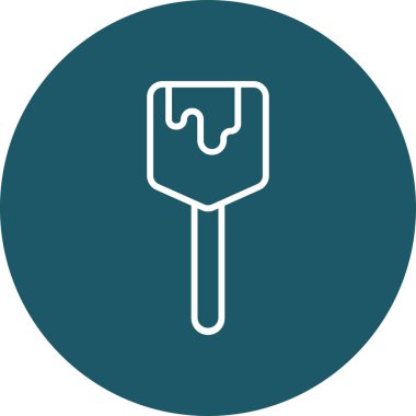 Kürek simgesinin vektör illüstrasyonu