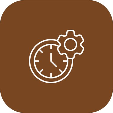 Zaman web simgesi vektör illüstrasyonu