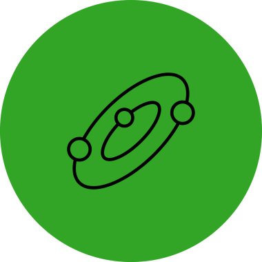 güzel gezegen kabartma vektör simgesi