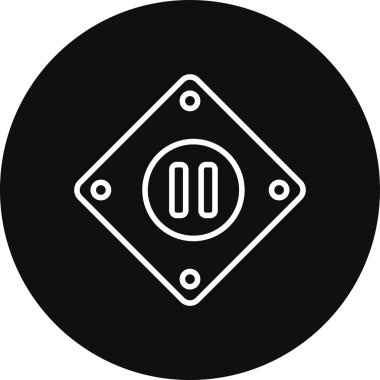 Bir b eksikliği simgesinin vektör çizimi