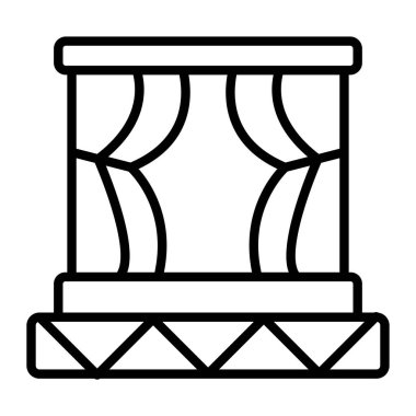 Sütun simgesi, anahat stili