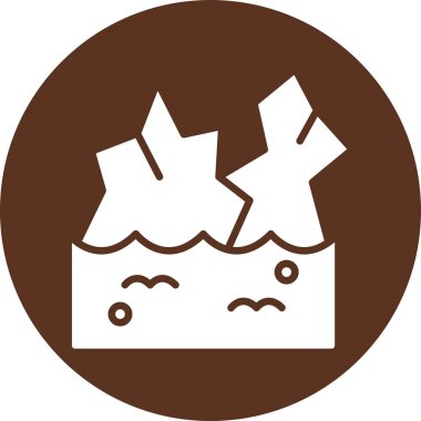 Çikolata. Web simgesi basit illüstrasyon