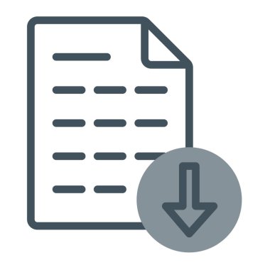 dosya belgesi vektör illüstrasyonu