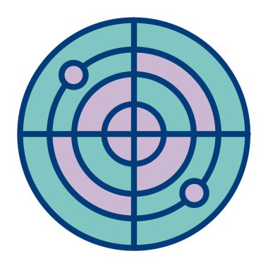 Hedef. Web simgesi basit illüstrasyon