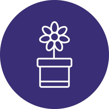 Vektör Çiçeği Simgesi illüstrasyonu