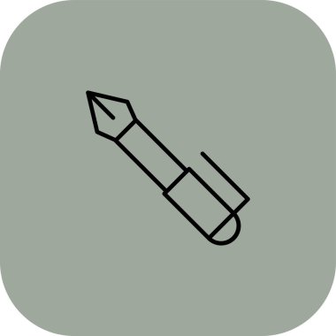 kalem simgesi, vektör illüstrasyonu