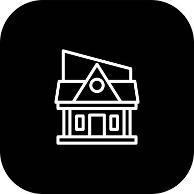 bina simgesi, vektör illüstrasyonu