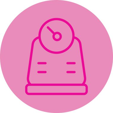 Modern saat simgesinin vektör illüstrasyonu