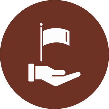 Bir bayrağın vektör illüstrasyonu