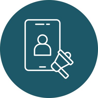 Akıllı telefon simgesinin vektör illüstrasyonu