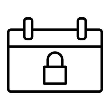 Parola web simgesi, vektör çizim