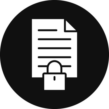 Kilit. Web simgesi basit illüstrasyon