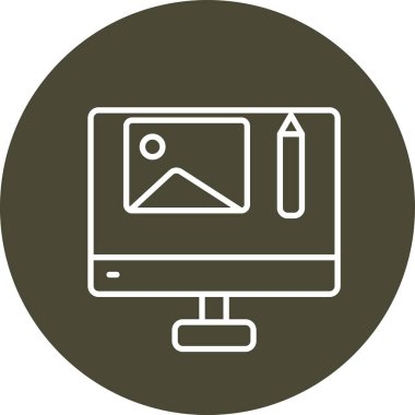 seo modern simgesinin vektör illüstrasyonu