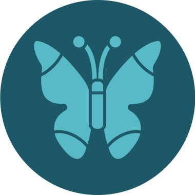 Kelebek. Web simgesi basit illüstrasyon