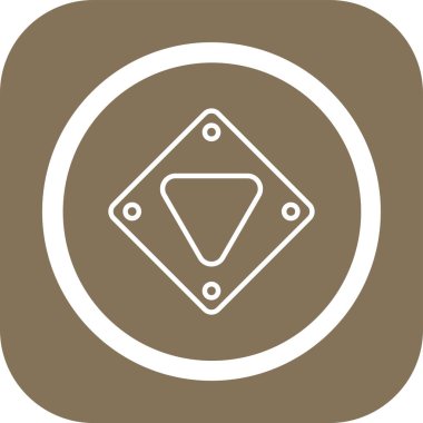 pusula vektör simgesini modern illüstrasyon