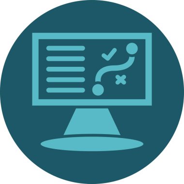 Bilgisayar monitörü. resimleme tasarımı