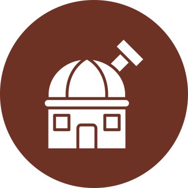 Teleskop. Web simgesi basit illüstrasyon