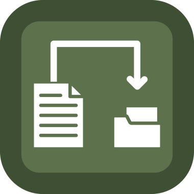 Belge. Web simgesi basit illüstrasyon