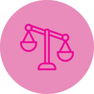 Adalet simgesinin vektör illüstrasyonu