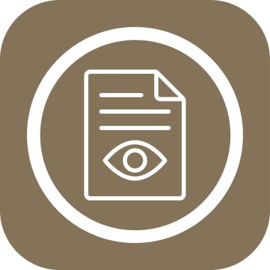 Göz simgesinin vektör illüstrasyonu