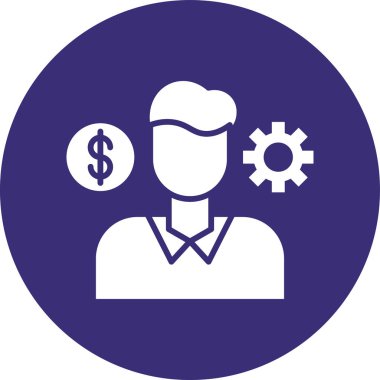 iş simgesi soyut bir grupta izole edildi