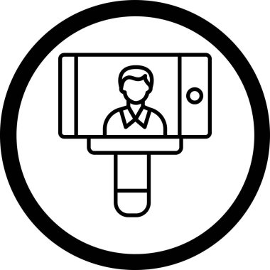 Beyaz takım elbiseli bir adamın vektör çizimi