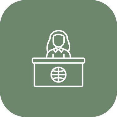 İş ikonu. vektör illüstrasyonu.