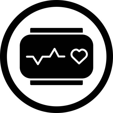 Bir kalp simgesinin vektör illüstrasyonu