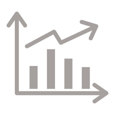 grafik ikonu vektör illüstrasyonu.
