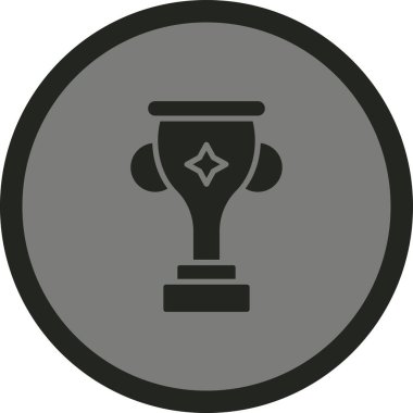 Kupa. Web simgesi basit tasarım