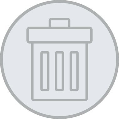 çöp simgesi vektör illüstrasyonu