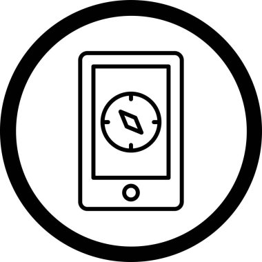 cep telefonu ikonu vektör illüstrasyonu