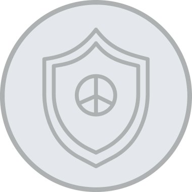 Beyaz arkaplanda vektör barış düzlüğü simgesi