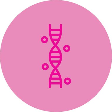 Bir DNA simgesinin vektör illüstrasyonu