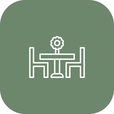 Mobilya simgesinin vektör illüstrasyonu