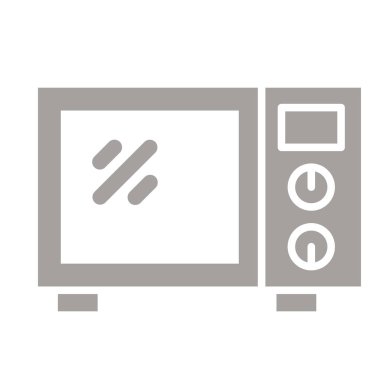 Bilgisayar monitörü simgesi, ana hatlı vektör çizimi