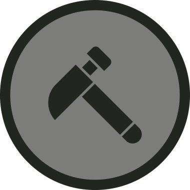 Çekiç ikonu vektör illüstrasyonu