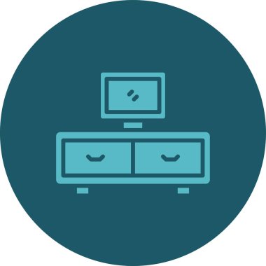 Vektör TV simgesi illüstrasyonu